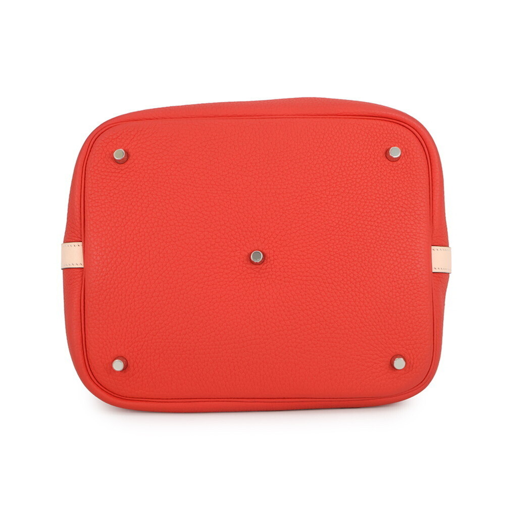 Hermes Picotin Lock GM Eclat Rouge Tomato Rose Eglantine Taurillon Clemence S... - Picture 3 of 14